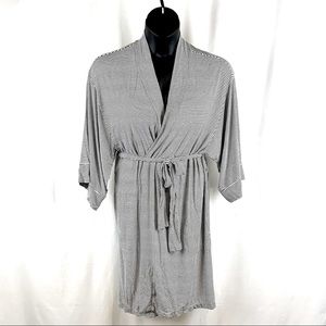 Alfani Striped jersey Robe, Size L